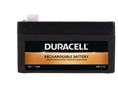 DR1.3-12 Duracell 12V 1.3Ah VRLA Security Battery