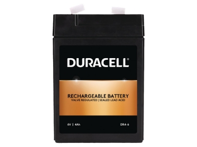 DR4-6 Duracell 6V 4Ah VRLA Security Battery