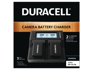 DRS6122 Duracell LED Dual DSLR Battery Charger