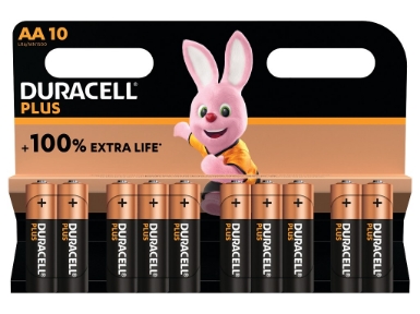 MN1500B10 Duracell Plus AA Alkaline - 10 Pack