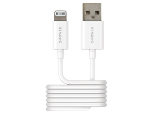 Slika 2PUC1M02W 2-Power 1M USB-A to Lightning USB Cable