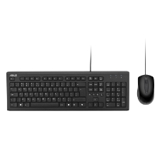 Slika Tipkovnica z miško ASUS U2000 Wired Keyboard and Mouse Set, žični komplet, črn s Copilot tipko