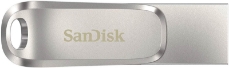 Slika USB C & USB DISK SanDisk 32GB Ultra Dual LUXE, 3.1, srebrn, kovinski, branje do 150MB/s