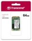 SSD Transcend mSATA 64GB 230S, 390/200MB/s, 3D NAND, SATA III (6GB/s)