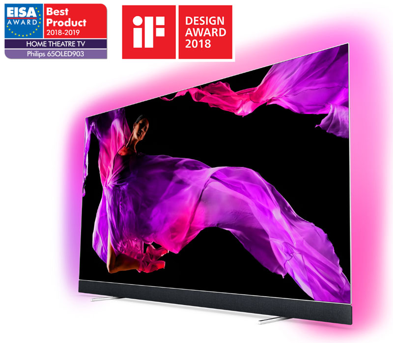 Philips TV OLED903 EISA Award Best Product 2018-2019 Home Theatre TV