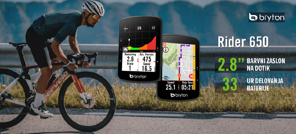 Kolesarski računalniki in števci Bryton